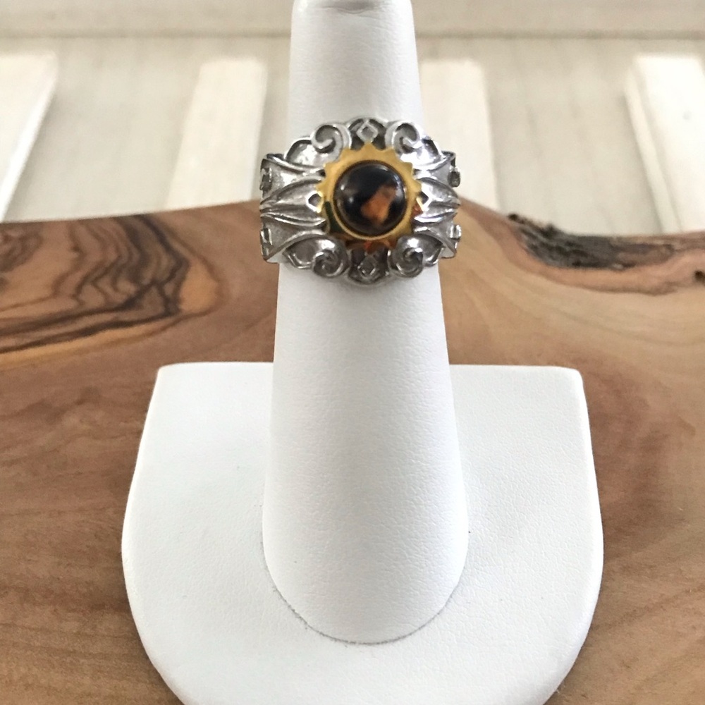Mark Anthony Nativity Ring Stainless Steel Size 5
